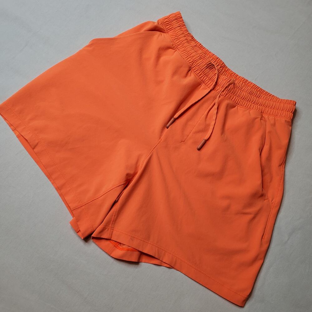 Lululemon Men's Size S Pace Breaker Linerless Short 5" Orange M7AUQS